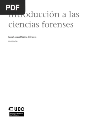 Introducción a las Ciencias Forenses