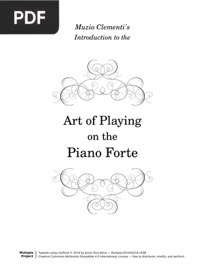 Introduction to the Art of Playing on the Piano Forte