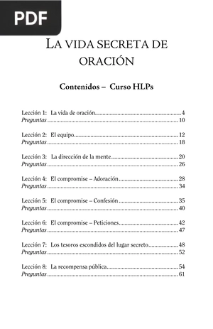 La vida secreta de oración