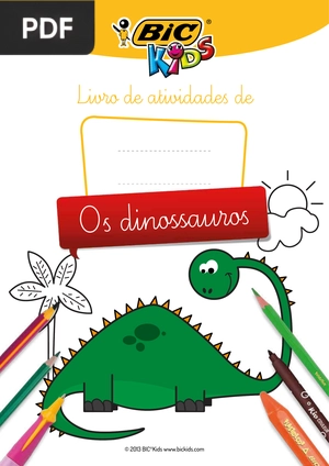 Livro de atividades de Os dinossauros