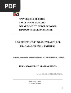 Los derechos fundamentales del trabajador en la empresa