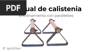 Manual de calistenia. Entrenamiento con parallettes