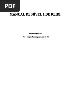 Manual de nível 1 de reiki