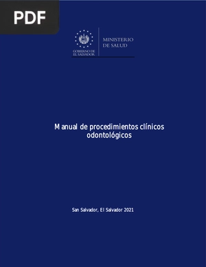 Manual de procedimientos clínicos odontológicos