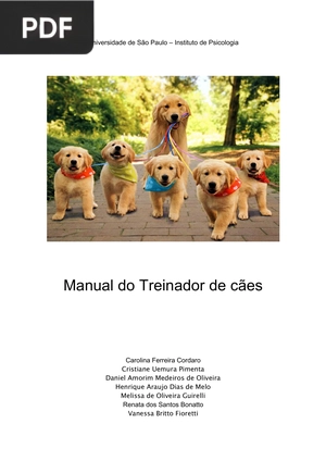 Manual do Treinador de cães