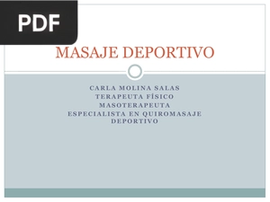 Masaje Deportivo