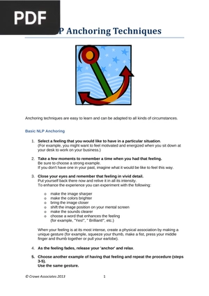 NLP Anchoring Techniques