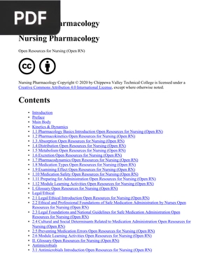 Nursing Pharmacology