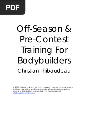 Off-Season & Pre-Contest Training For Bodybuilders