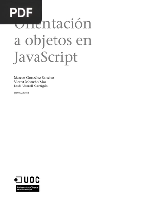 Orientacion a Objetos en Javascript