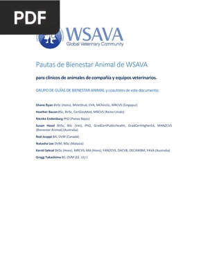 Pautas de Bienestar Animal de WSAVA