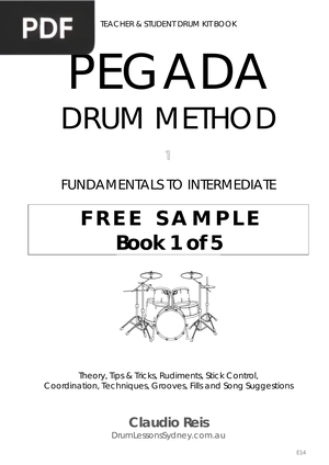 Pegada Drum Method. Fundamentals to intermediate (Free Sample)