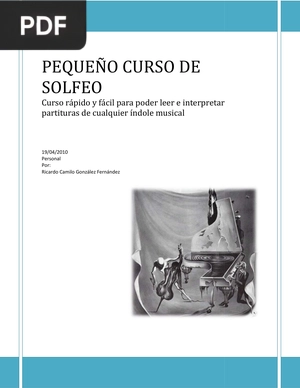 Pequeño curso de solfeo