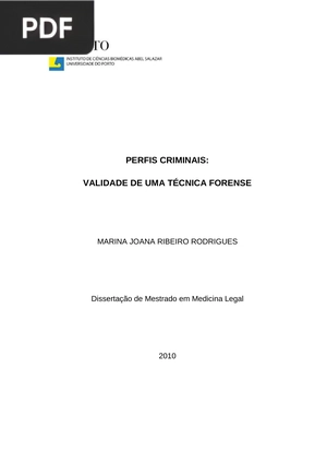 Perfis Criminais: Validade de uma técnica forense