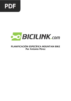 Planificación específica mountain bike