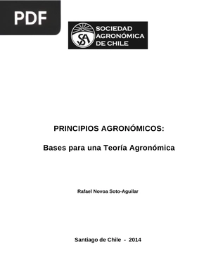 Principios Agronómicos: Bases para una Teoría Agronómica