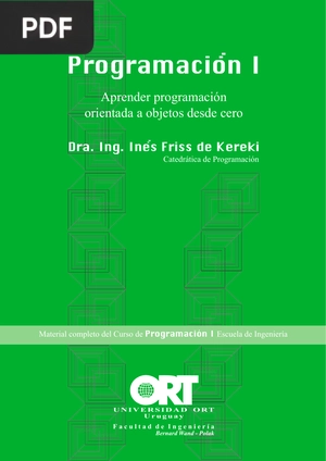 Programación I Aprender programación orientada a objetos desde cero