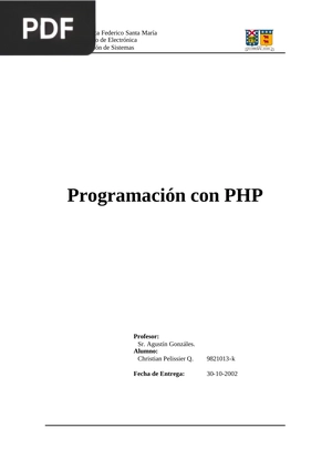 Programación con PHP