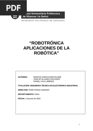 Robotrónica aplicaciones de la robótica