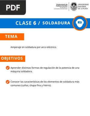 Soldadura: Amperaje en soldadura por arco eléctrico