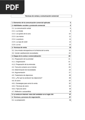 Técnicas de ventas y comunicación comercial