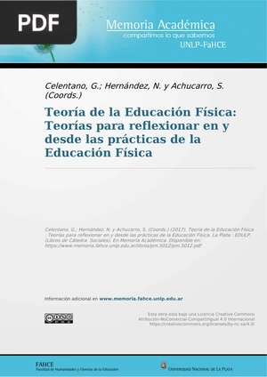 Teoría de la Educación Física: Teorías para reflexionar en y desde las prácticas de la Educación Física.