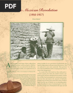 The Mexican Revolution (1910-1917)