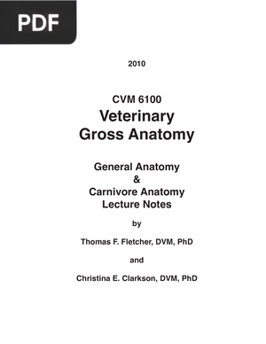 Veterinary Gross Anatomy