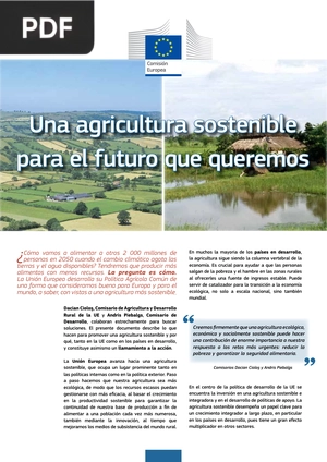 Una agricultura sostenible para el futuro que queremos