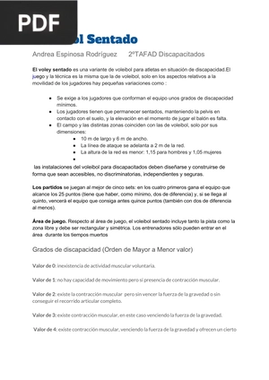 Voleibol Sentado