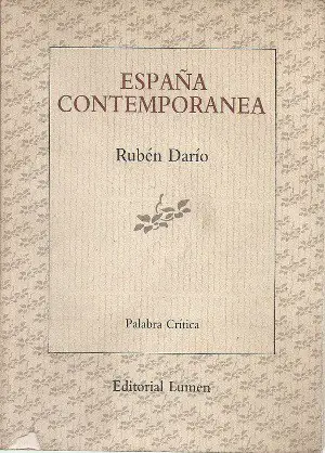 España contemporánea autor Rubén Darío