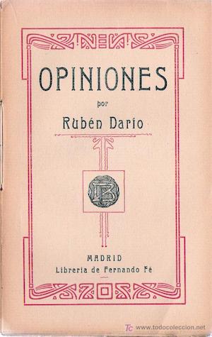 Opiniones autor Rubén Darío
