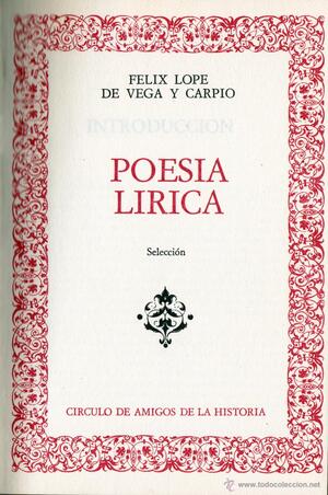 Poesías Líricas autor Lope de Vega