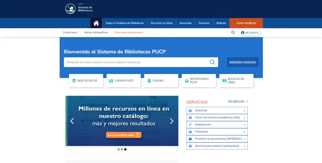 Biblioteca Virtual Pontificia Universidad Católica del