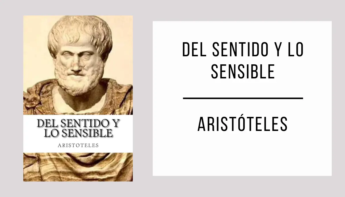 Del Sentido y lo Sensible autor Aristóteles
