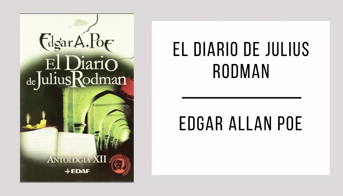 El Diario de Julius Rodman autor Edgar Allan Poe