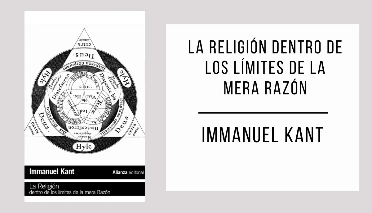 La Religión Dentro de los Límites de la Mera Razón autor Immanuel Kant