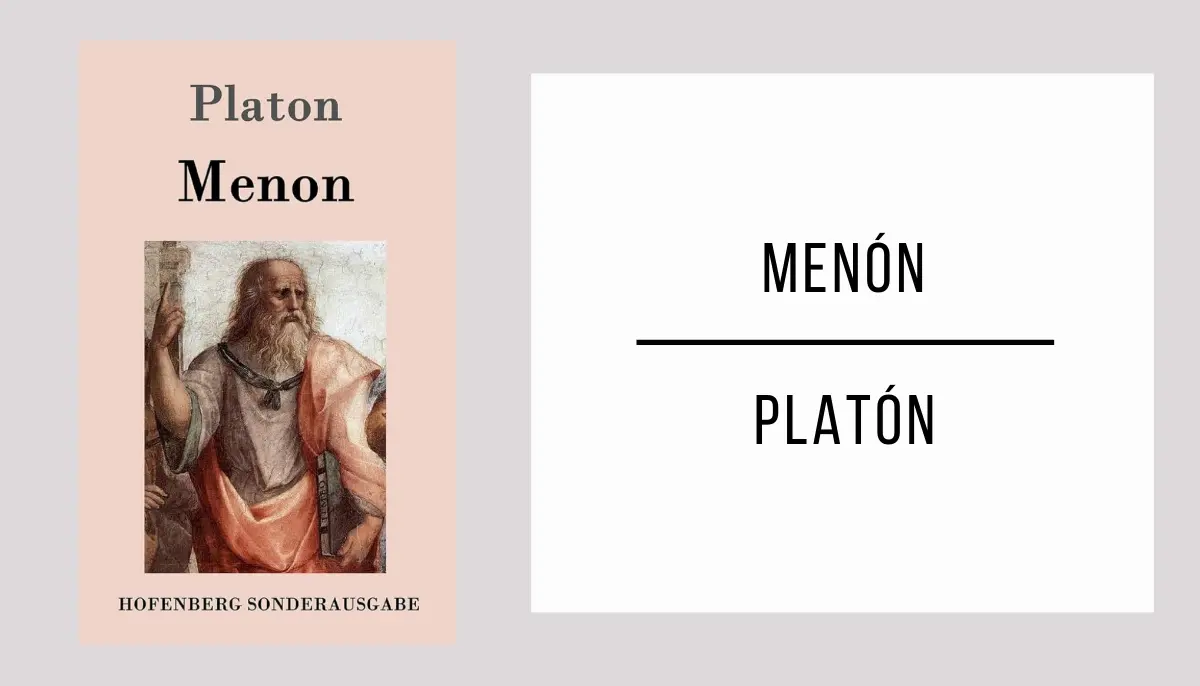 Menón autor Platón