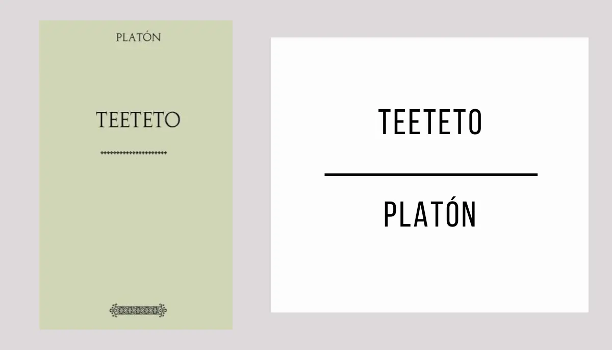 Teeteto autor Platón