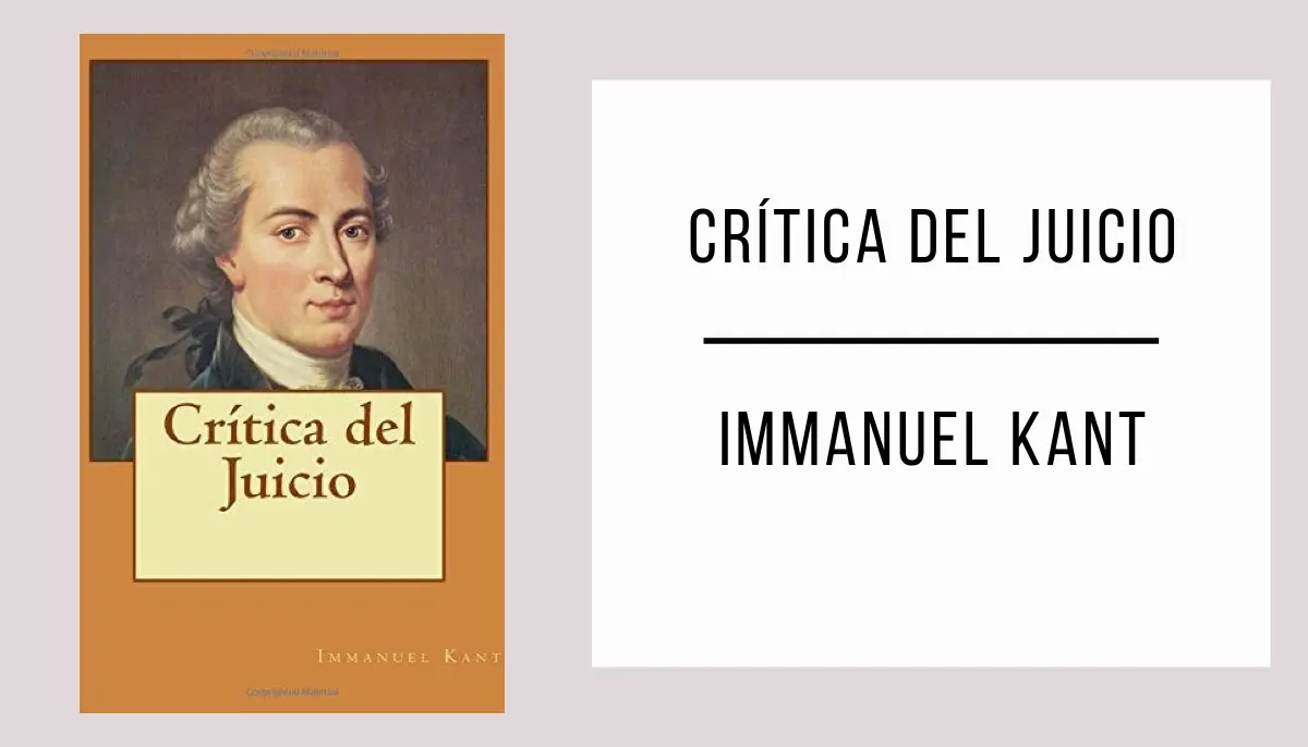 Crítica del Juicio autor Immanuel Kant