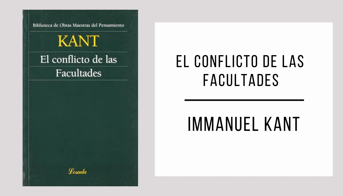 El Conflicto de las Facultades Immanuel Kant