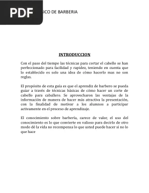 Curso básico de barbería