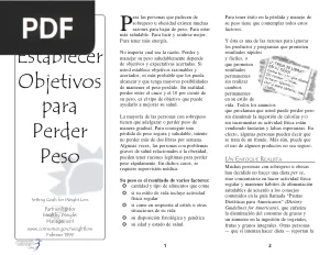 Cómo establecer objetivos para perder peso