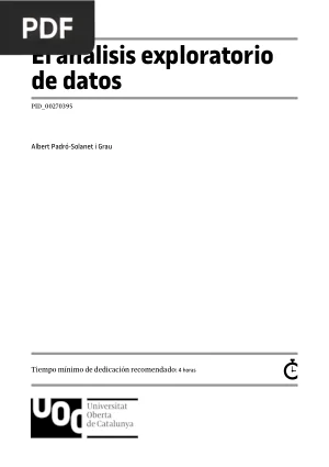 El análisis exploratorio de datos