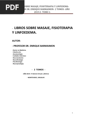 Libros sobre masaje, fisioterapia y linfoedema.