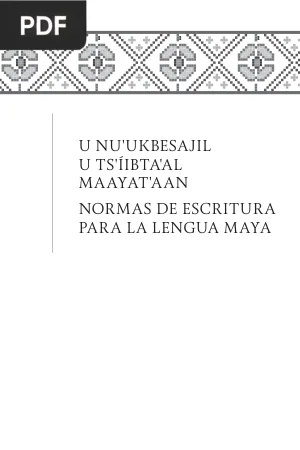 Normas de escritura para la lengua maya