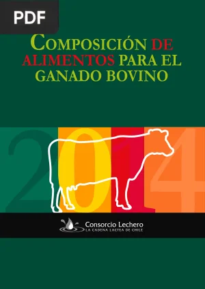 Composición de alimentos para el ganado bovino