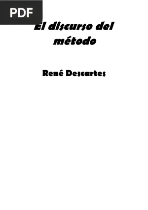 Discurso del método