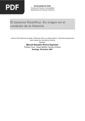 El taoísmo filosófico: Su origen en el contexto de la Historia