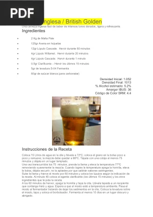 Recetas Cerveza Artesanal